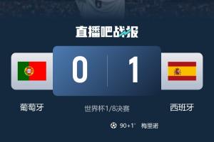 复仇！西班牙欧国联决赛不敌葡萄牙，本届世界杯淘汰对手晋级8强